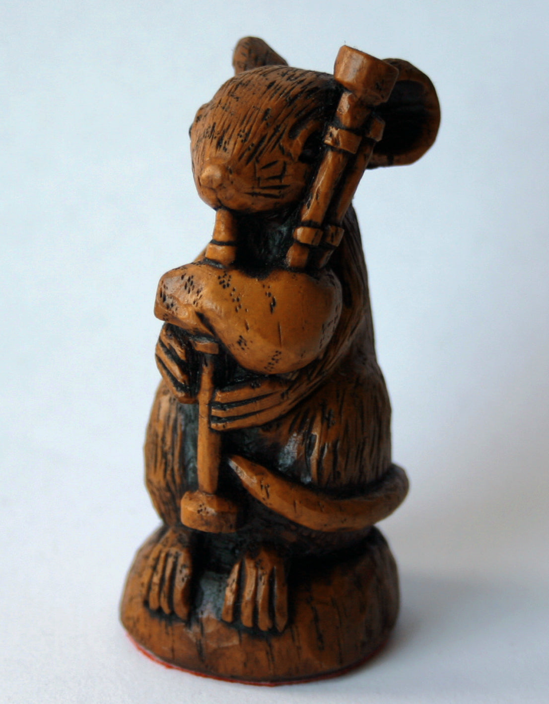 Church Mouse Musician playing the Bagpipes left