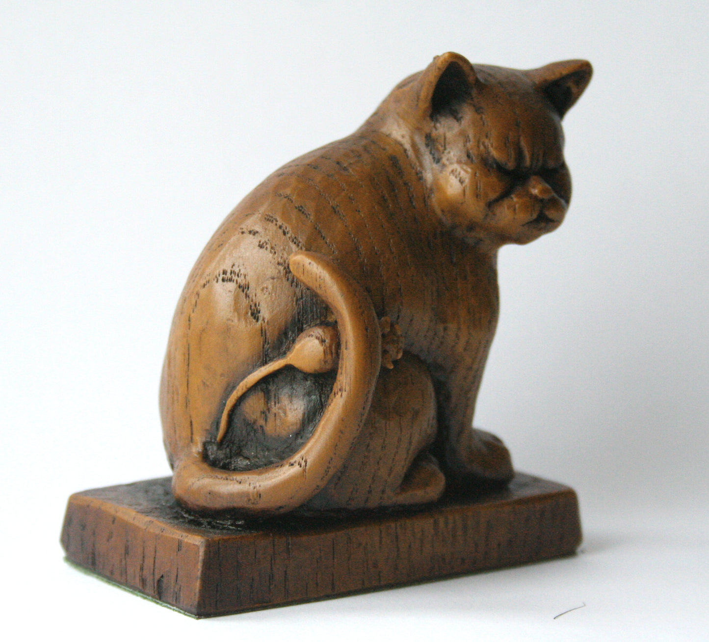 Sad Church Cat with Mouse, right