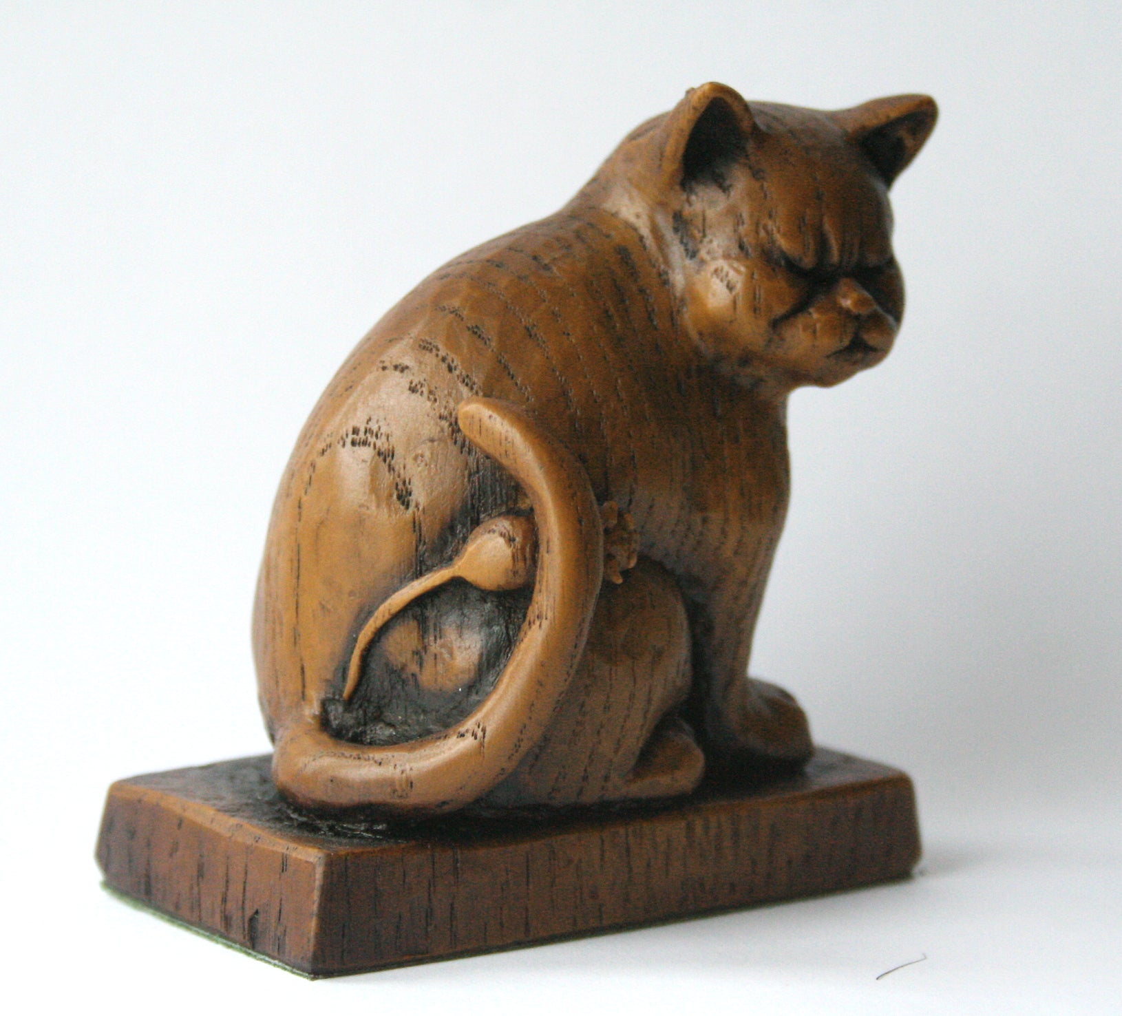 Sad Church Cat with Mouse, right