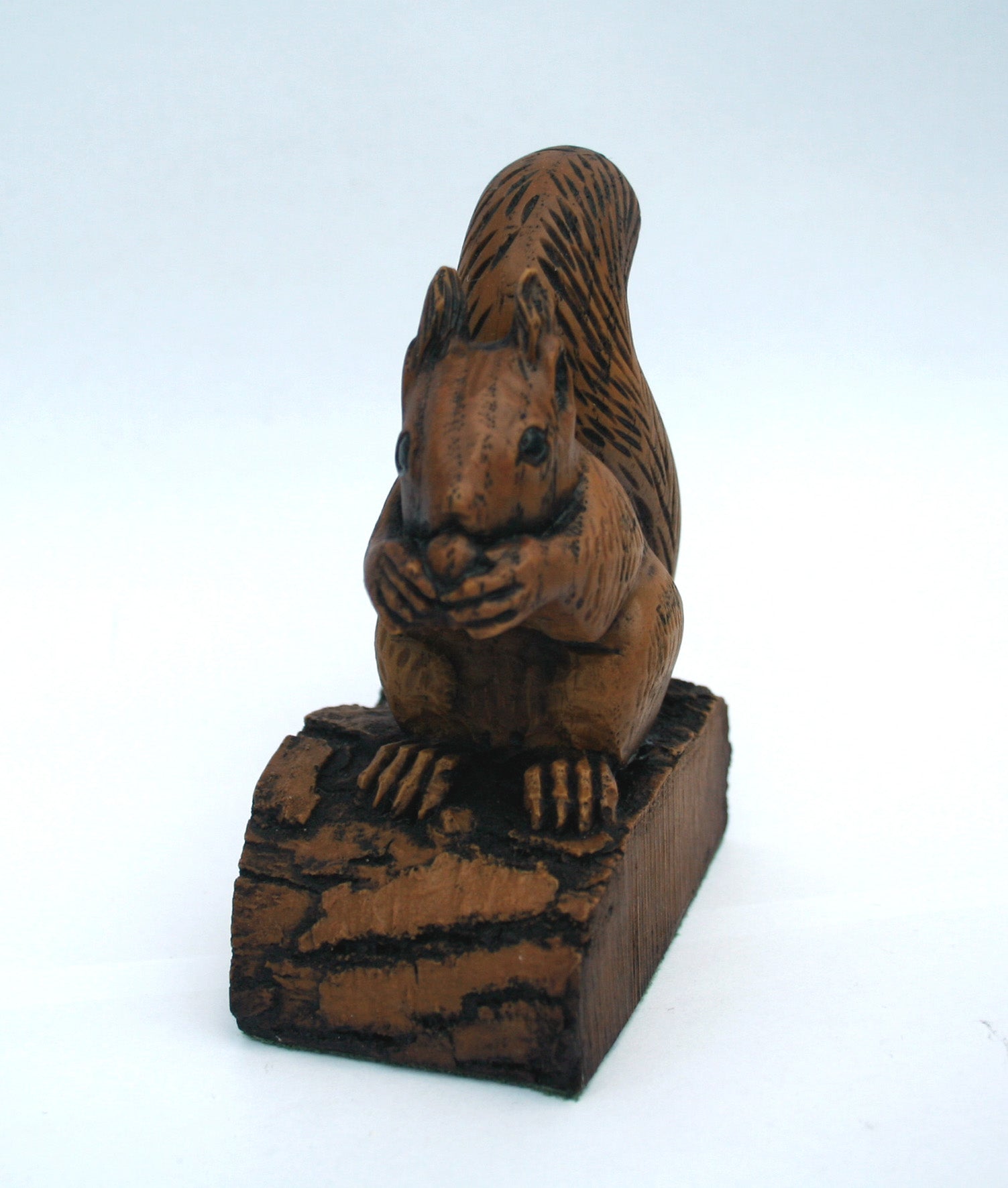 Squirrel on a Log above